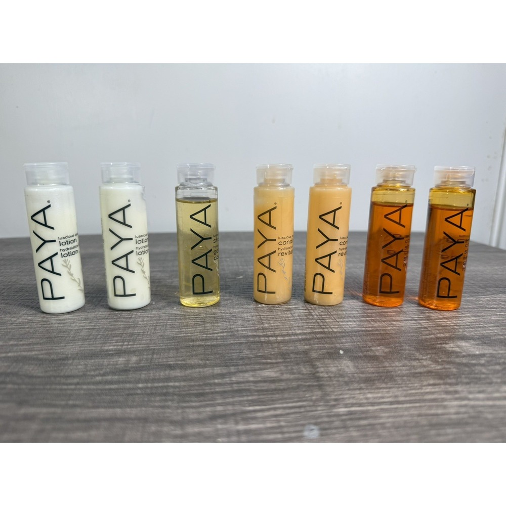 PAYA Organics Luscious Conditioning Shampoo, Lotion, Conditioner Lot of 7
